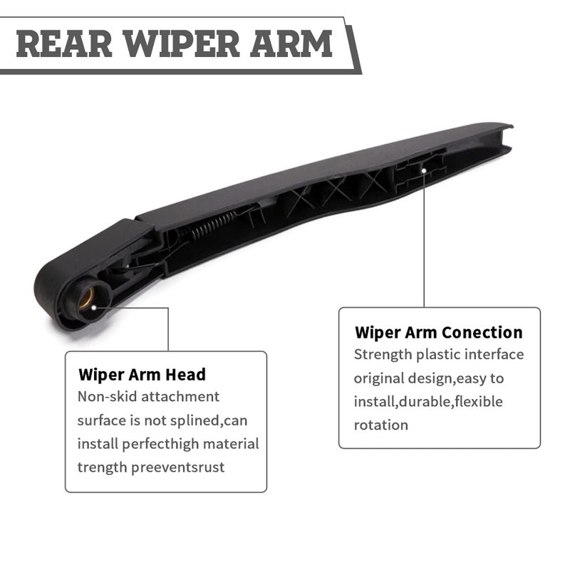 HODEE Rear Wiper Arm Blade Nut Set Replacement for Ford Edge 2015-2023,Back Windshield Wiper Assembly,with Window Wiper Cap Cover Accessories,OE:FT4Z17528-A - Image 4